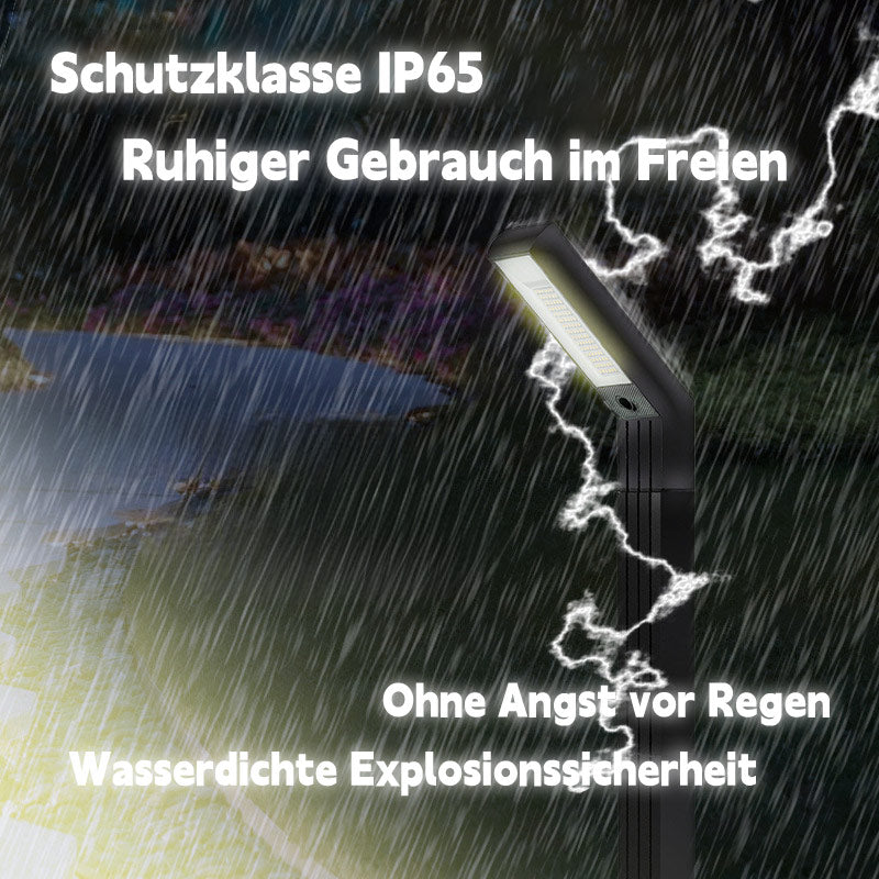Solar Erdspießleuchte für Außen – wasserdichte Garten- & Hofbeleuchtung für Terrasse, Rasen & Wege