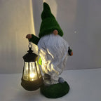 Solar Gartenzwerg Deko – Outdoor LED Figuren aus Resin für Garten Terrasse Balkon & Landschaftsgestaltung