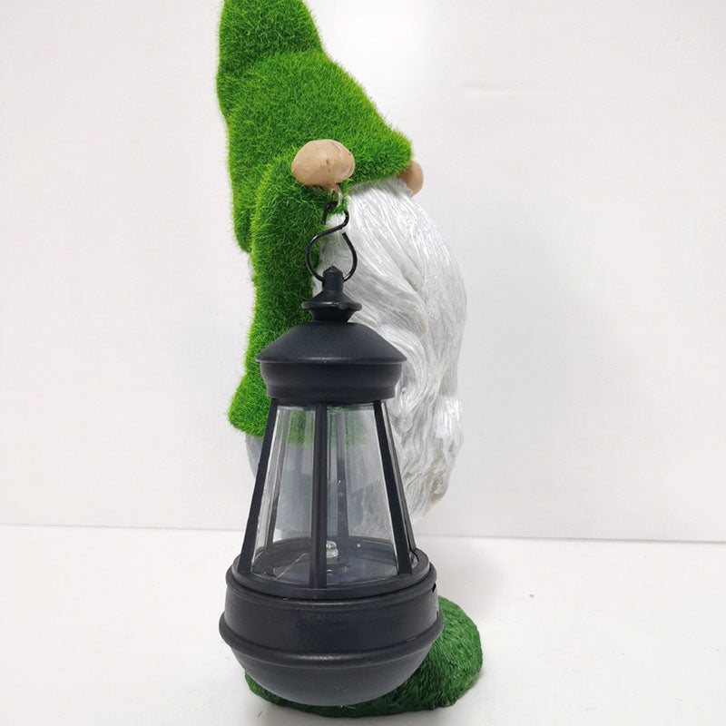 Solar Gartenzwerg Deko – Outdoor LED Figuren aus Resin für Garten Terrasse Balkon & Landschaftsgestaltung