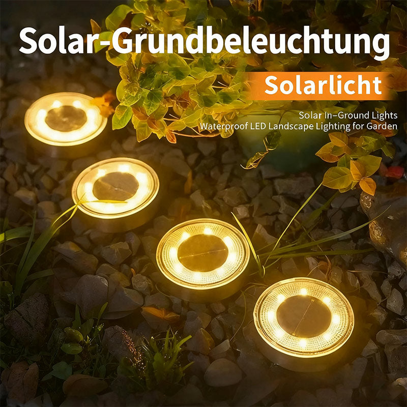 Solar-Gartenleuchte für Außen – Wasserdichte Boden- & Treppenbeleuchtung