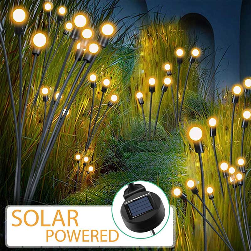 Solar Gartenlichter mit Schwingeffekt – Leuchtende Glühwürmchen für den Garten