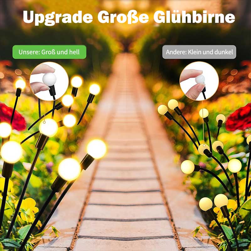 Solar Gartenlichter mit Schwingeffekt – Leuchtende Glühwürmchen für den Garten