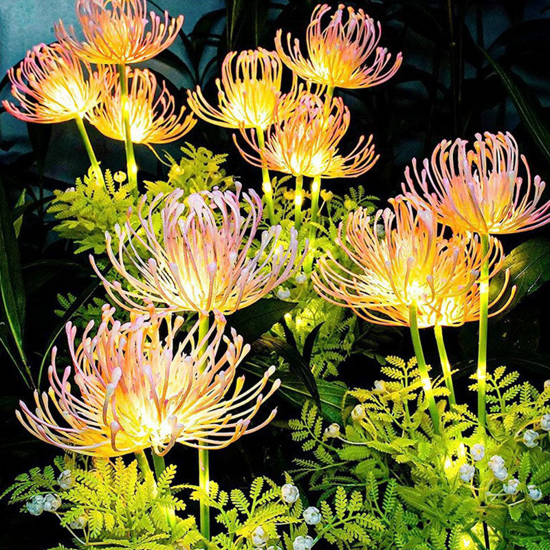 Solar Higanbana Gartenleuchte – Wasserdichte LED Blumenlampe für Außen, Rasen & Terrasse
