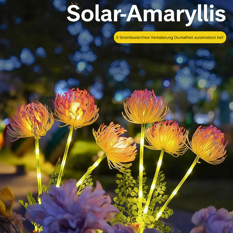 Solar Higanbana Gartenleuchte – Wasserdichte LED Blumenlampe für Außen, Rasen & Terrasse