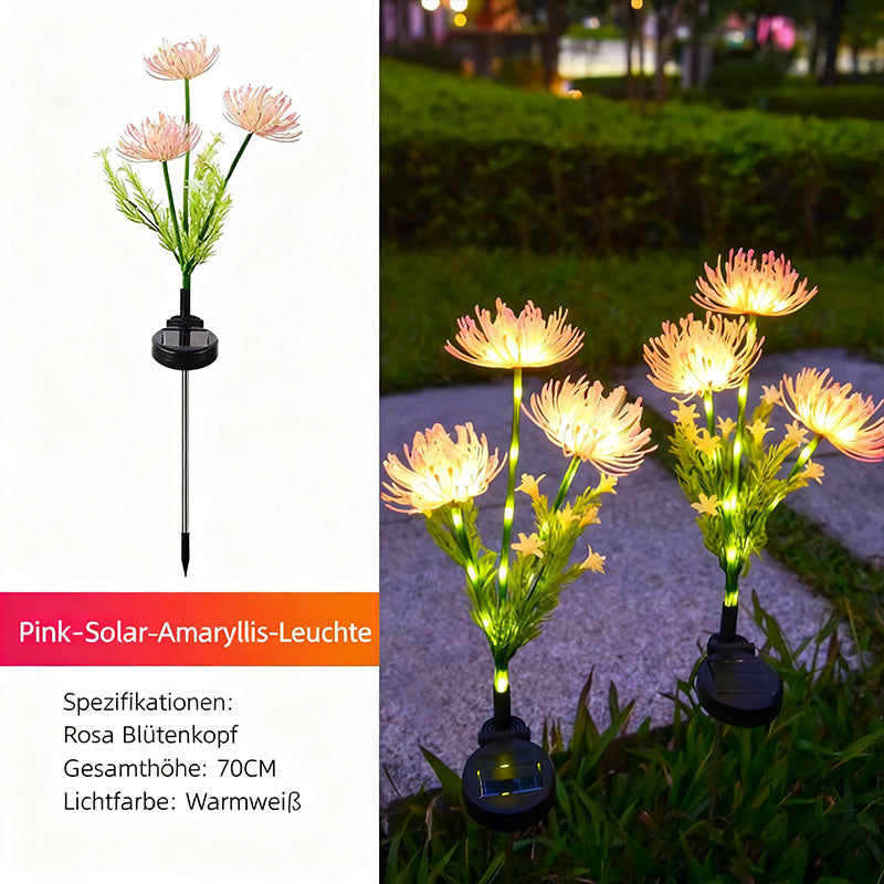 Solar Higanbana Gartenleuchte – Wasserdichte LED Blumenlampe für Außen, Rasen & Terrasse