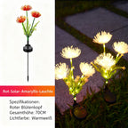 Solar Higanbana Gartenleuchte – Wasserdichte LED Blumenlampe für Außen, Rasen & Terrasse