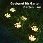 Solar Katzenpfoten-Lampe – Kreative Outdoor Tierpfoten Dekorationsleuchte, Wasserdicht für Garten, Terrasse & Rasen