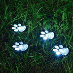 Solar Katzenpfoten-Lampe – Kreative Outdoor Tierpfoten Dekorationsleuchte, Wasserdicht für Garten, Terrasse & Rasen