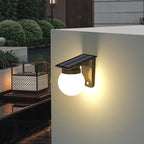 Solar Kugel-Wandlampe – LED Gartenleuchte für Außen, Wasserdicht, Terrasse & Villa Landschaftsdeko