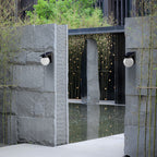 Solar Kugel-Wandlampe – LED Gartenleuchte für Außen, Wasserdicht, Terrasse & Villa Landschaftsdeko