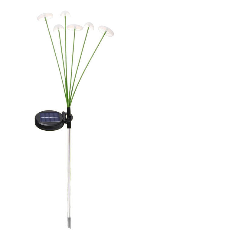 Solar LED Quallen-Lampe – Garten & Terrasse, Wasserdichte Faseroptik Dekoleuchte für Rasen & Hof
