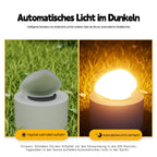 Solar LED Steinlampe – leuchtender Garten- & Rasenpfosten für Hof, Terrasse & Außenbereich