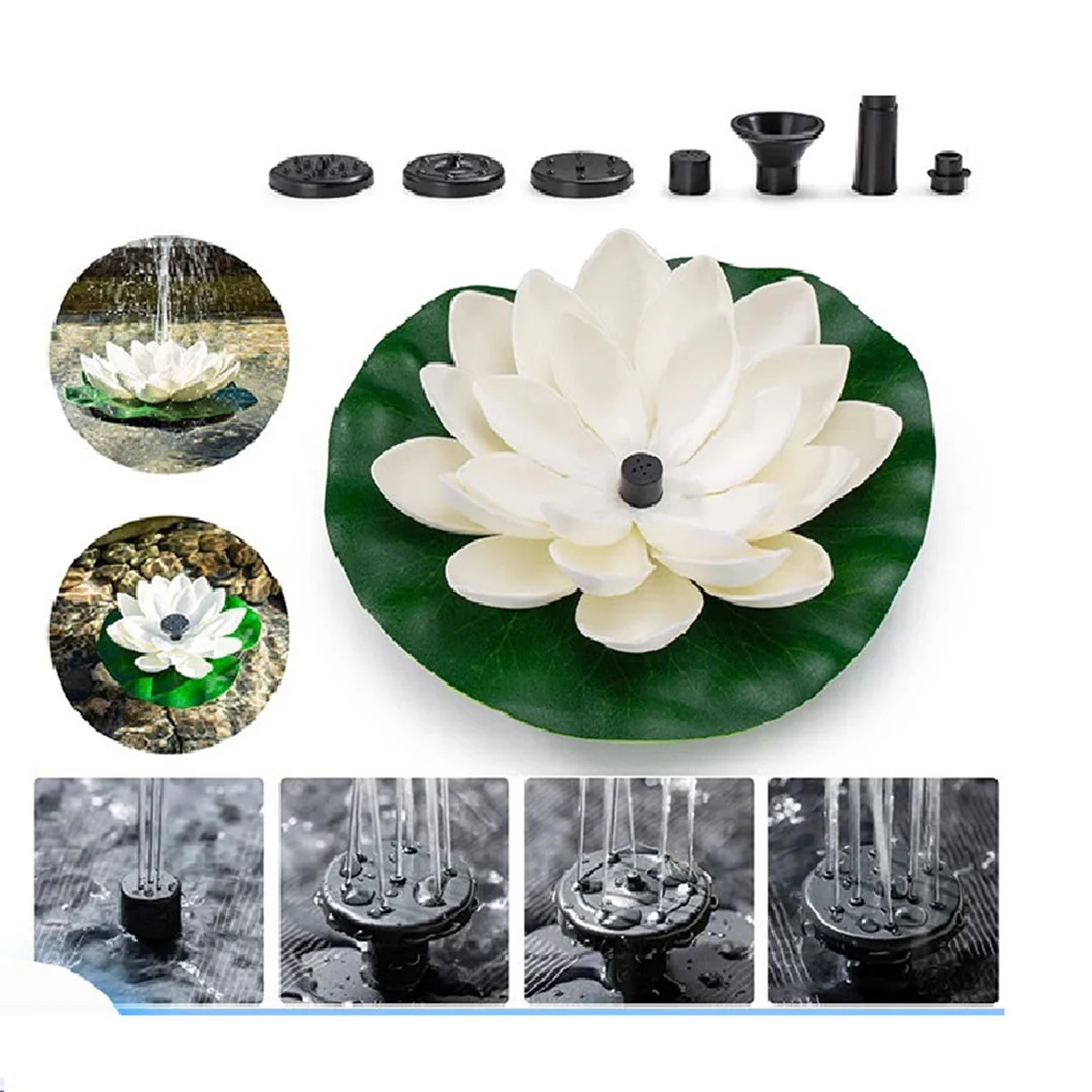 Solar Lotus Springbrunnen – Automatischer Gartenspringbrunnen für eine entspannte Atmosphäre