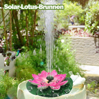 Solar Lotus Springbrunnen – Automatischer Gartenspringbrunnen für eine entspannte Atmosphäre