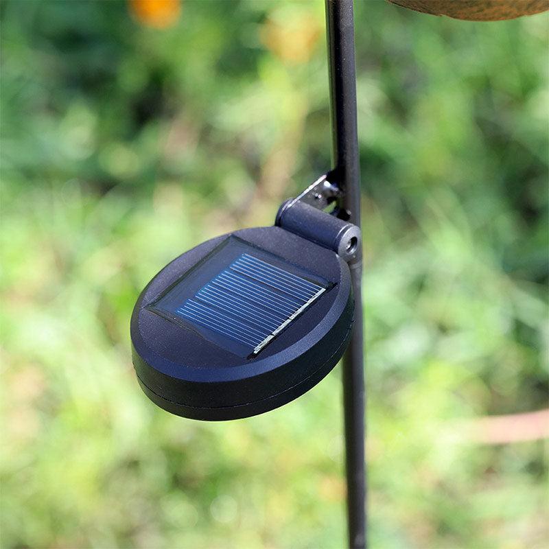 Solar-Mond-Feenlampe – Crackle Glas Erdspieß Lampe für Garten
