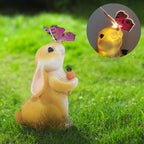 Solar Hasen Gartenleuchte Außen – Wasserdichte LED Tierfigur für Balkon Deko, Terrasse & Rasenbeleuchtung