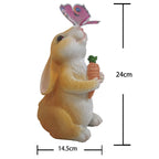 Solar Hasen Gartenleuchte Außen – Wasserdichte LED Tierfigur für Balkon Deko, Terrasse & Rasenbeleuchtung