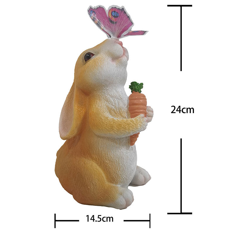 Solar Hasen Gartenleuchte Außen – Wasserdichte LED Tierfigur für Balkon Deko, Terrasse & Rasenbeleuchtung