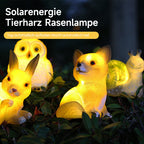 Solar Resin Tierlampe – Kreative LED Garten- & Hofdeko, Lustige Außenbeleuchtung für Rasen & Terrasse