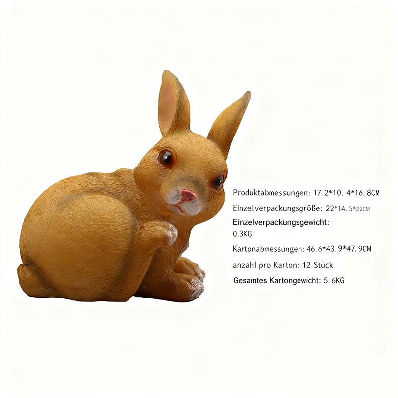 Solar Resin Tierlampe – Kreative LED Garten- & Hofdeko, Lustige Außenbeleuchtung für Rasen & Terrasse