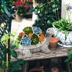 Solar Schildkröten Statue – LED Garten Dekoration für Terrasse, Rasen & Outdoor Haustier Deko