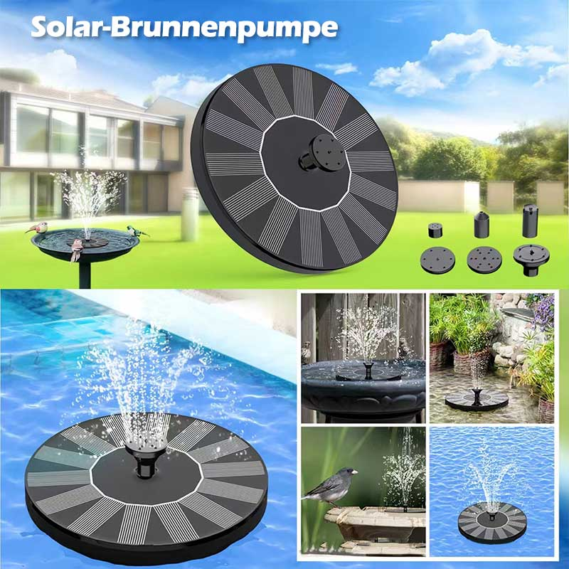 Solarbetriebener Springbrunnen mit LED-Beleuchtung für Vögel – Eine magische Oase für Ihren Garten