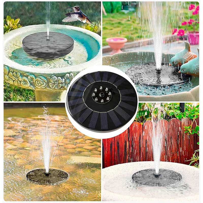 Solarbetriebener Springbrunnen mit LED-Beleuchtung für Vögel – Eine magische Oase für Ihren Garten