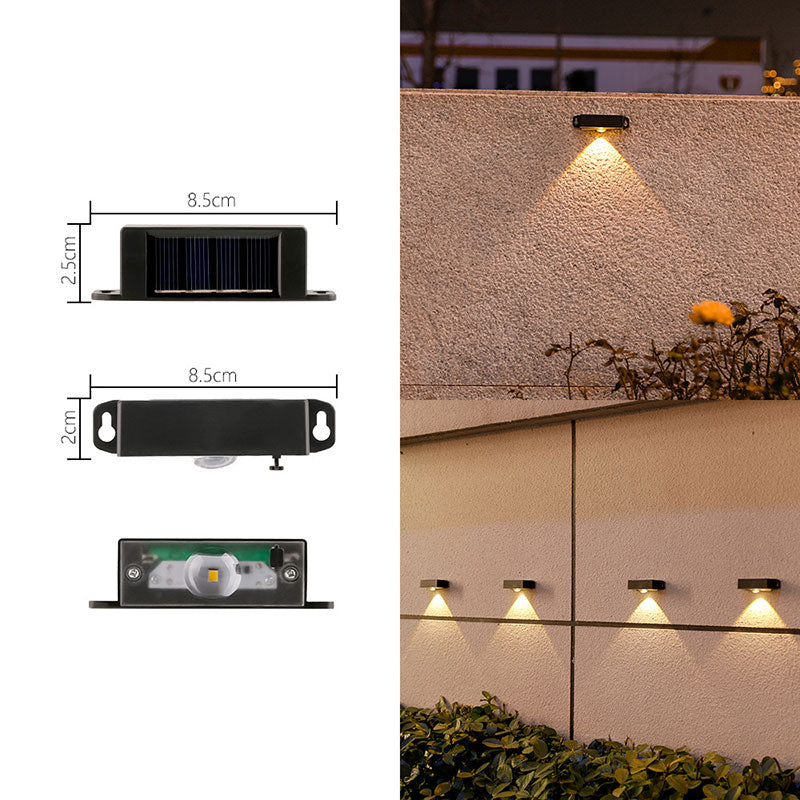 Solar Wandlampe für Außen – Wasserdichte LED Garten- & Terrassenbeleuchtung, Haus, Hof & Villa Landschaftslicht