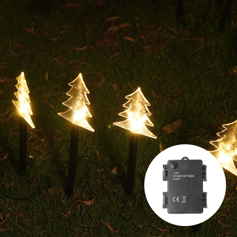 Solar Weihnachts Gartenlichterkette – LED Außenlampe mit Glocken & Weihnachtsmann