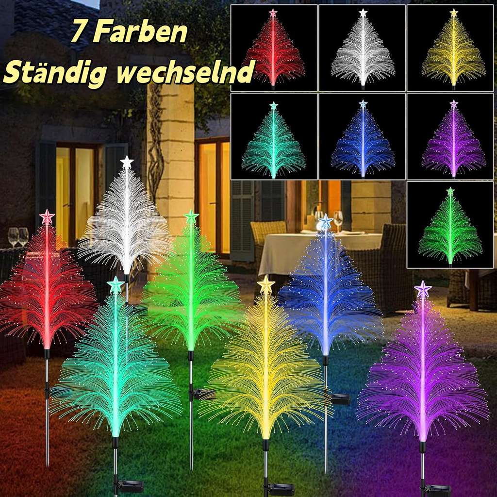 Solar Weihnachtsbaum LED-Faserqualle Lampe – Outdoor Garten & Balkon Dekoration