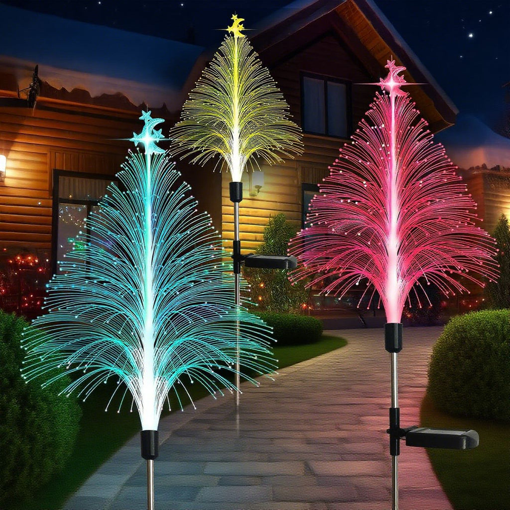 Solar Weihnachtsbaum LED-Faserqualle Lampe – Outdoor Garten & Balkon Dekoration