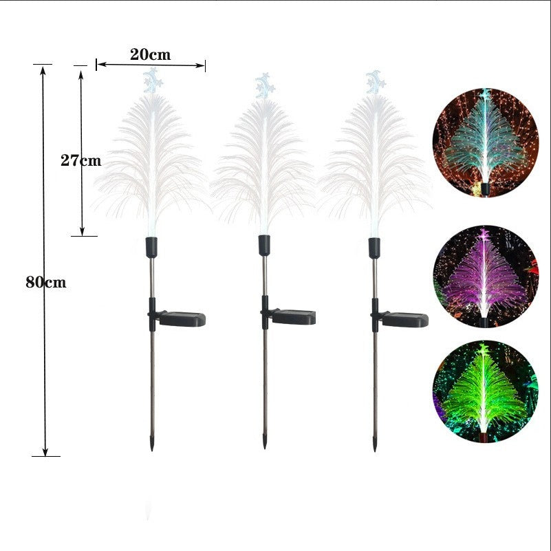 Solar Weihnachtsbaum LED-Faserqualle Lampe – Outdoor Garten & Balkon Dekoration