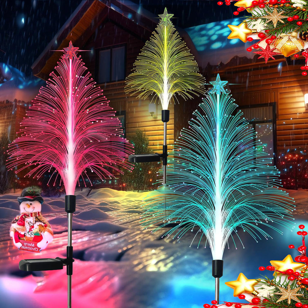 Solar Weihnachtsbaum LED-Faserqualle Lampe – Outdoor Garten & Balkon Dekoration