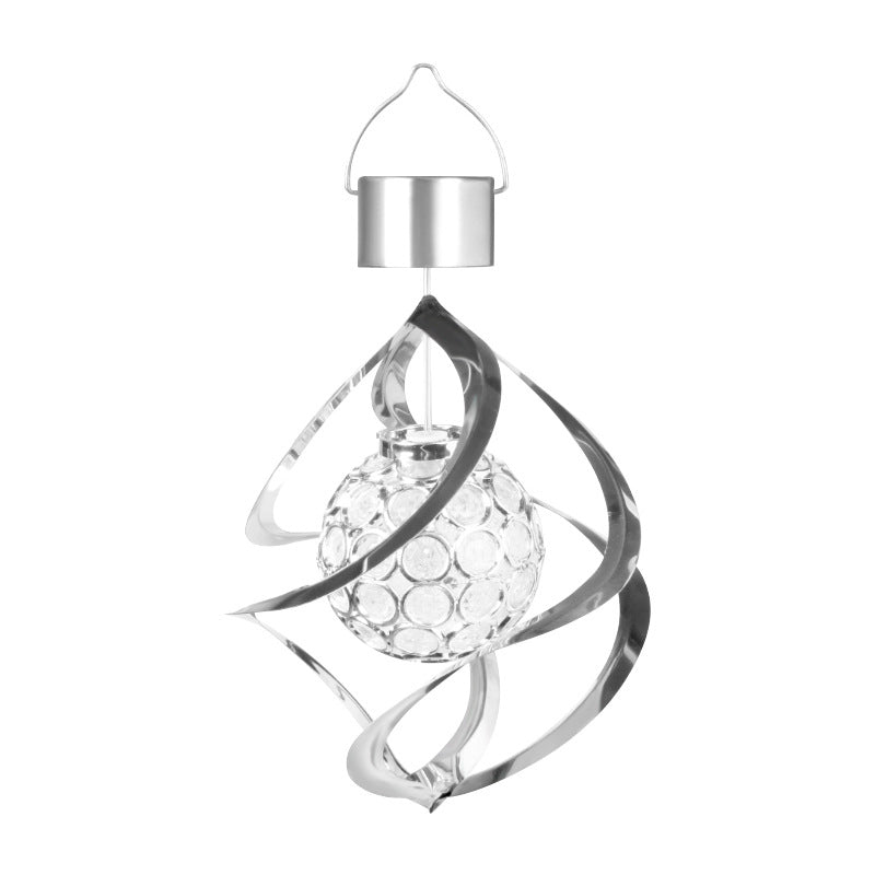 Solarbetriebene Winddreh-LED Regenbogen-Windspiel – Garten Dekorationswunder