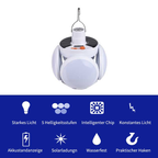 Solarlampe G360 im Polygon-Design für den Garten – LED Außenlaterne