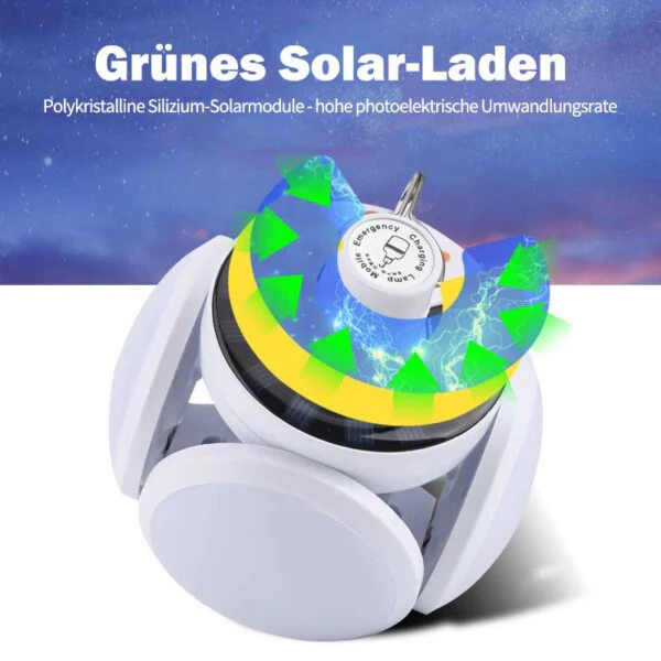Solarlampe G360 im Polygon-Design für den Garten – LED Außenlaterne