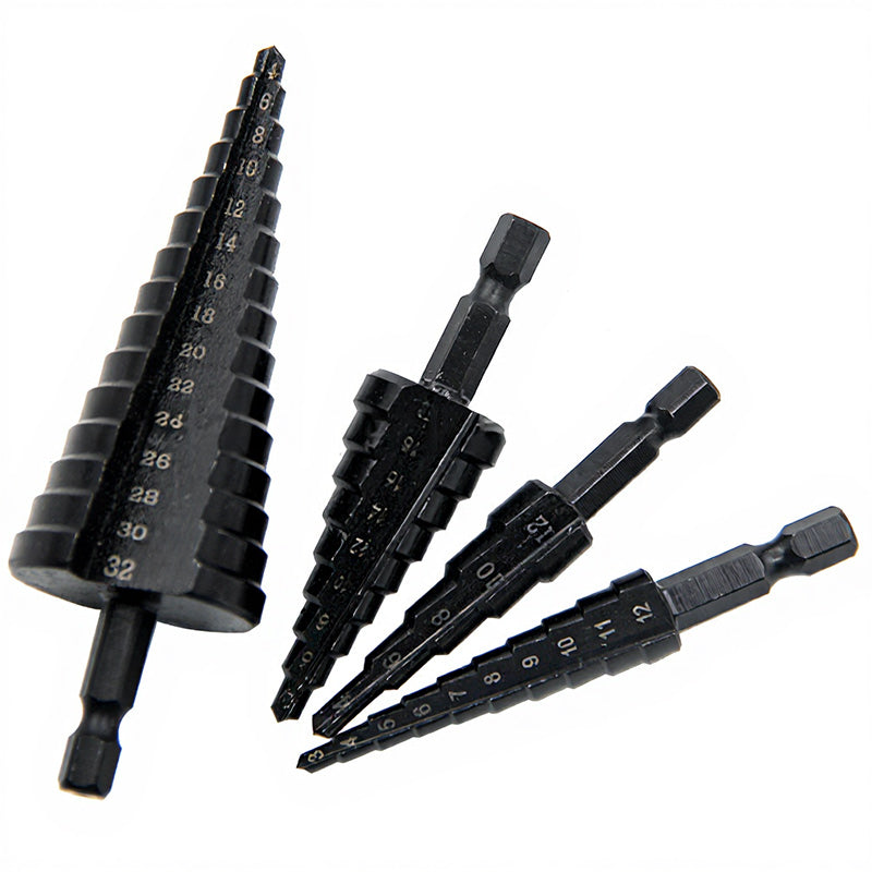 Stufenbohrer mit 6-Kant-Schaft Bohrungen in Sekunden