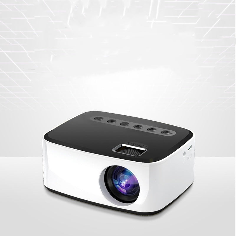 T20 Mini Beamer mit WiFi & Bluetooth – Tragbarer Full HD Projektor für Schlafzimmer – Kabellose Handy-Spiegelung – Kompakter Heimkino Beamer für iOS/Android – Weiß