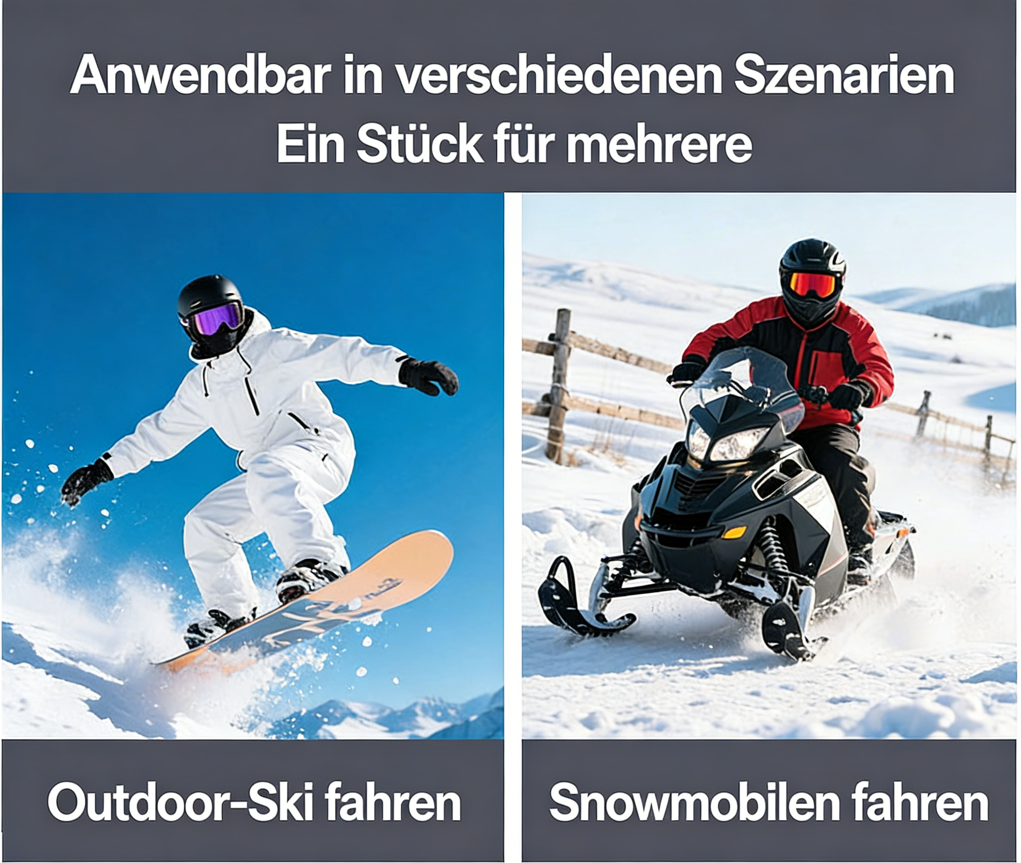 Thermische Winter‑Kapuze mit integrierter Gesichtsmaske – Winddicht & Warm für Radfahren, Skifahren & Outdoor