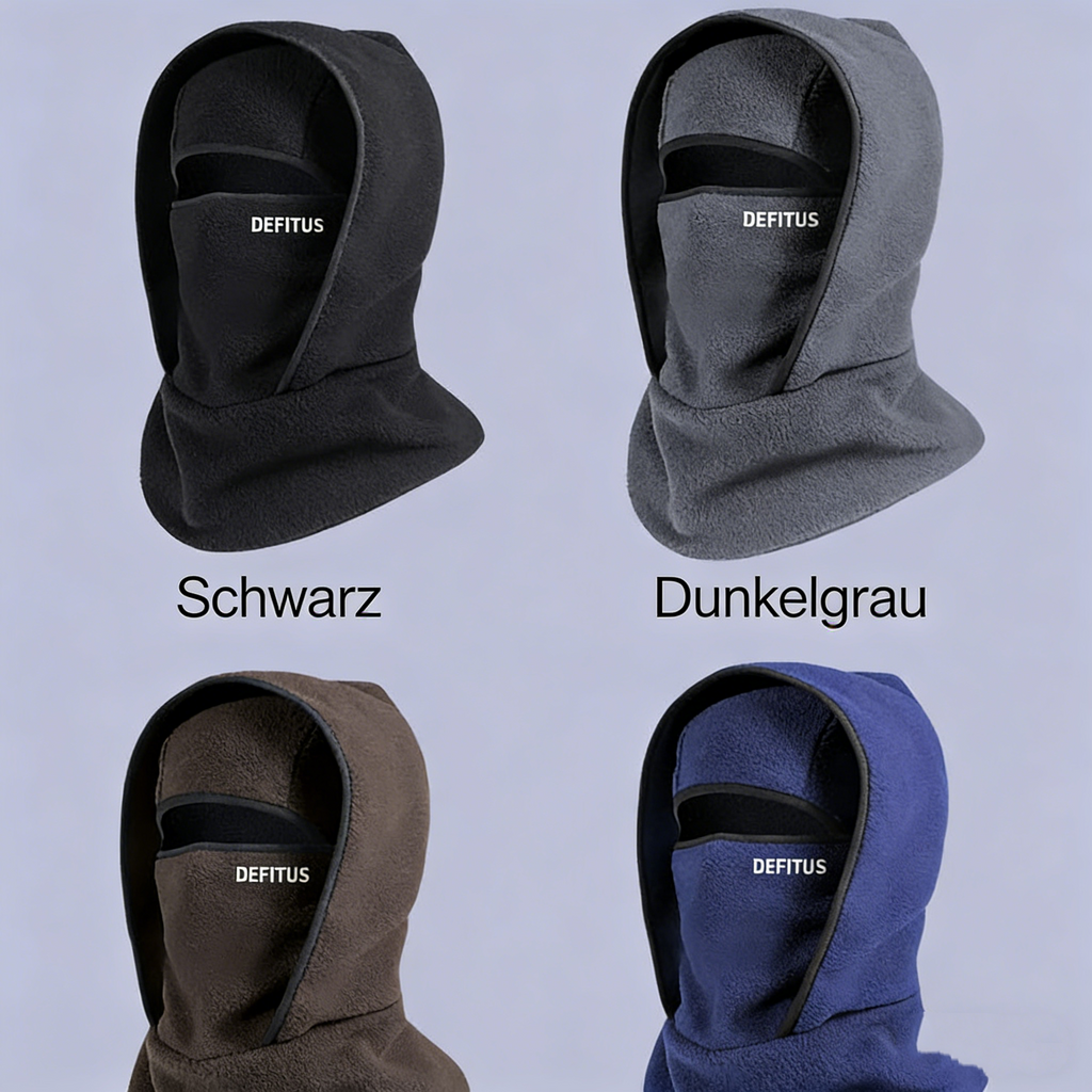 Thermische Winter‑Kapuze mit integrierter Gesichtsmaske – Winddicht & Warm für Radfahren, Skifahren & Outdoor