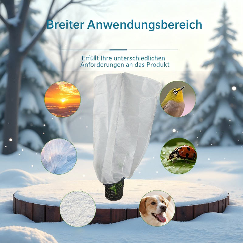 Verdicktes Pflanzen-Winterschutzcover – Frostschutz & Windschutz für Jungpflanzen, Bäume & Obstpflanzen