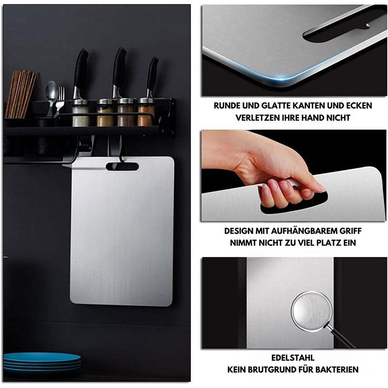 TitanX Schneidebrett 100% Reintitan – Antibakteriell, Kratzfest & Langlebig