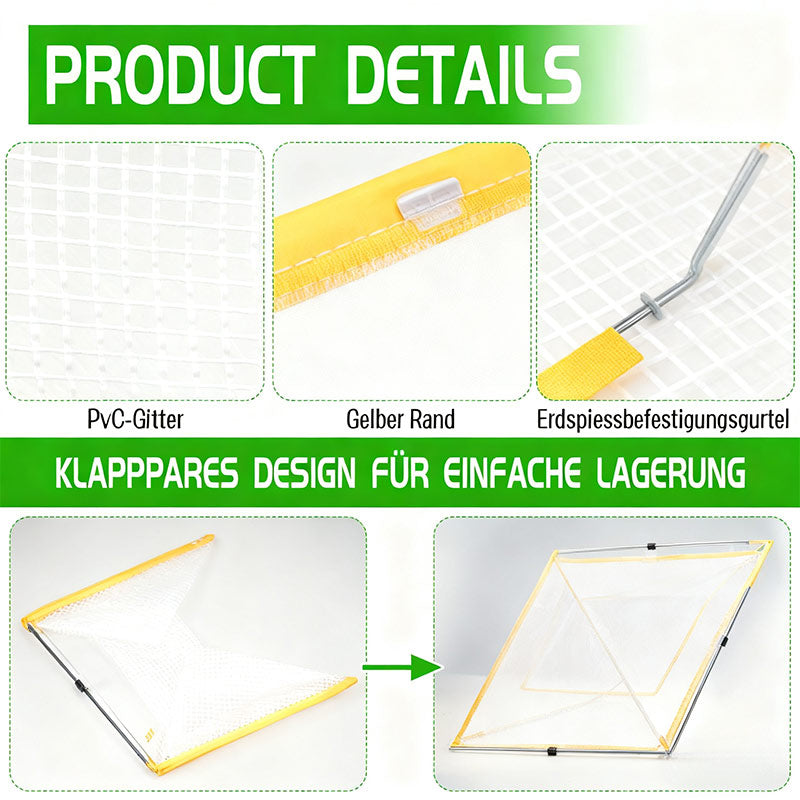 Transparente Frostschutz Pflanzenhaube Faltbares Gewächshaus Zelt für Garten und Pflanzenpflege