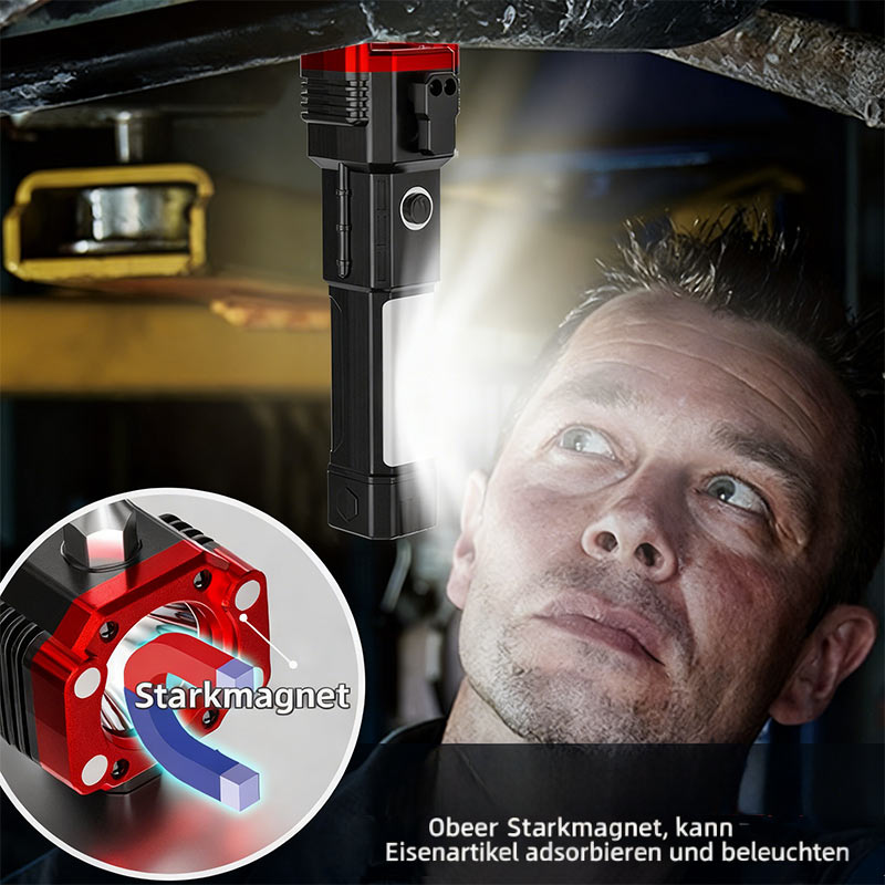 Trekking Taschenlampe Multifunktion Sicherheitshammer Notfall Outdoor Selbstschutz Arbeitslicht