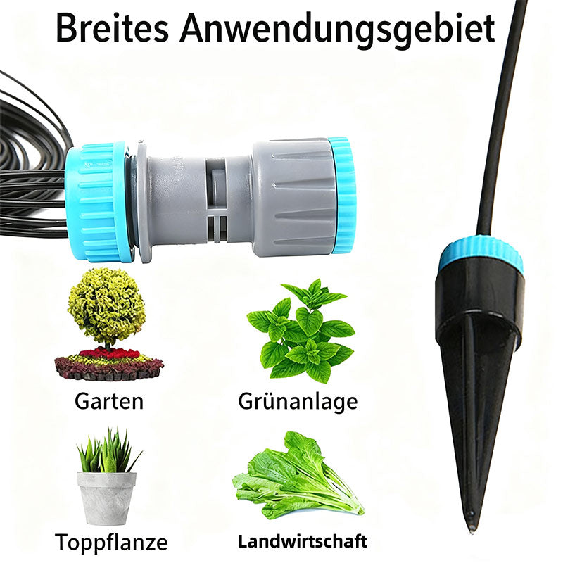Tropfbewässerung Set mit 10 Tropfern Automatische Pflanzenbewässerung für Indoor Blumen und Sukkulenten