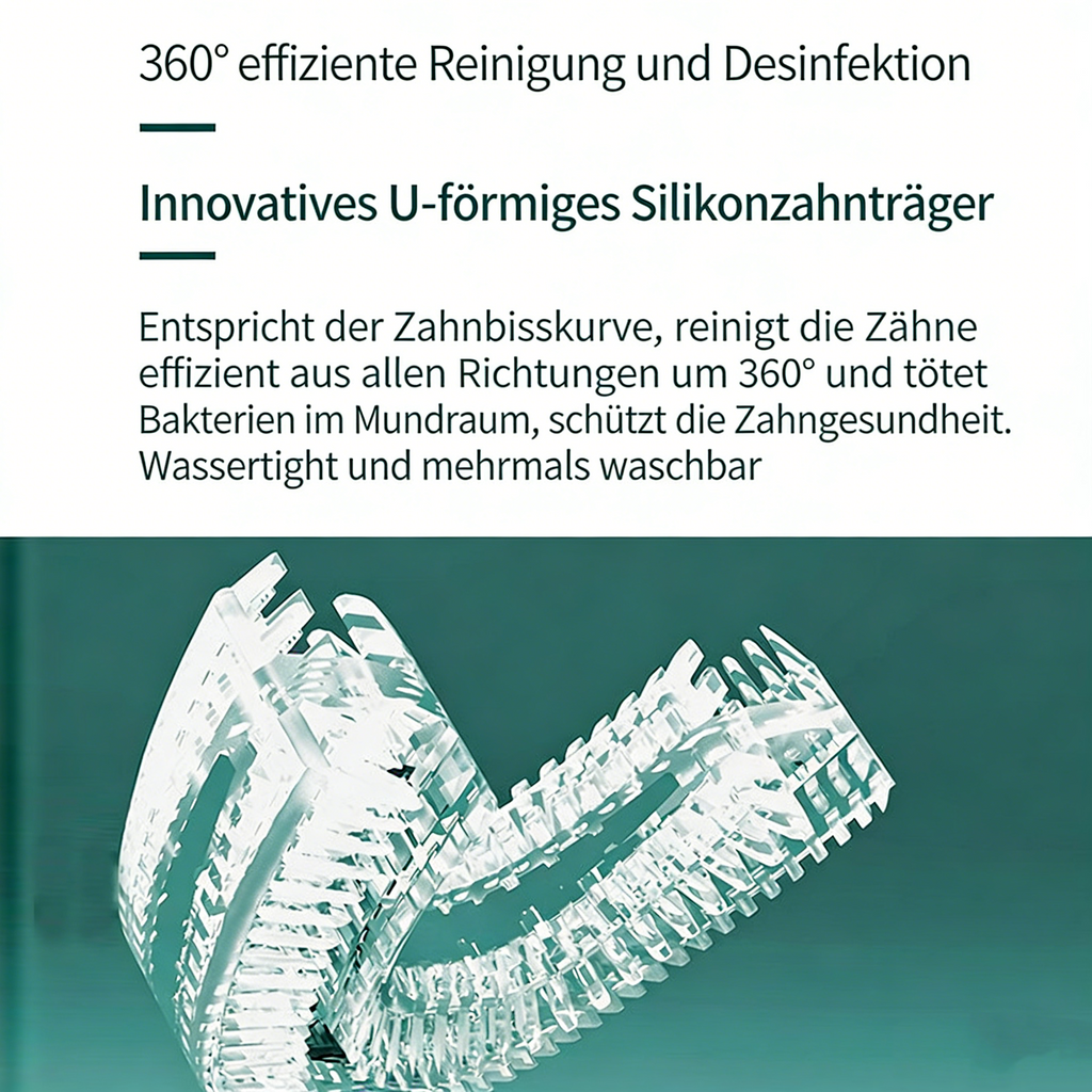 U-förmige Elektrische Zahnbürste – Vollständiger Mundreiniger für Kinder und Erwachsene, Zahnweißgerät
