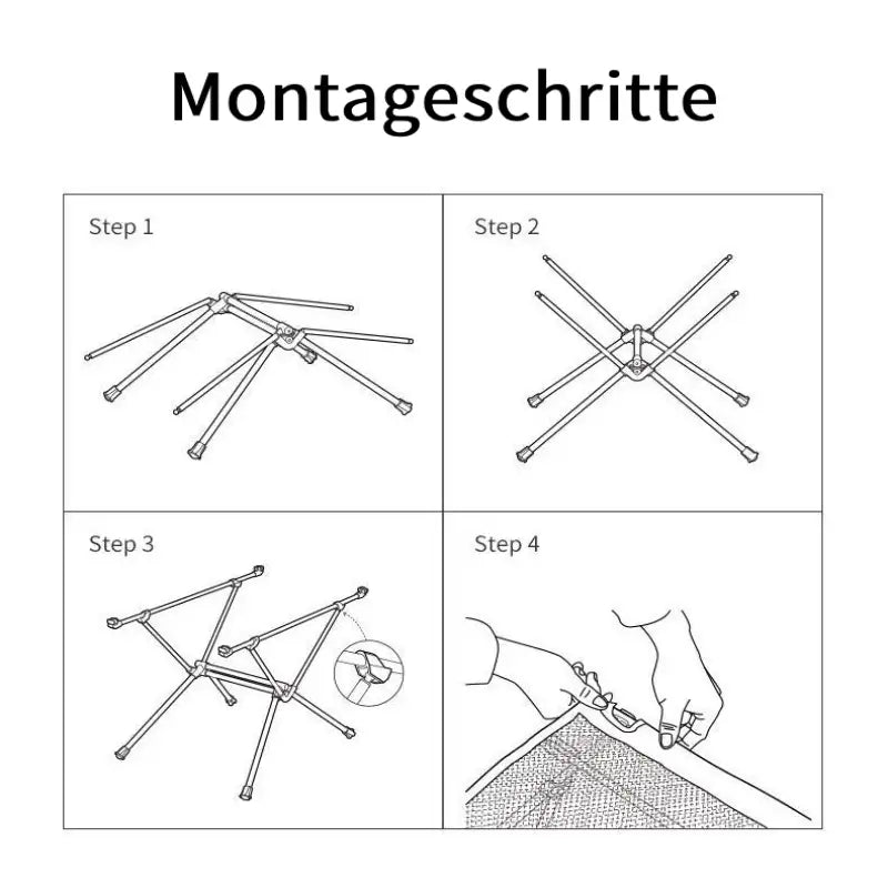 Ultraleichter Campingtisch – Tragbarer Outdoor Tisch für Wandern, Picknick, Camping & Garten, Leicht & Faltbar
