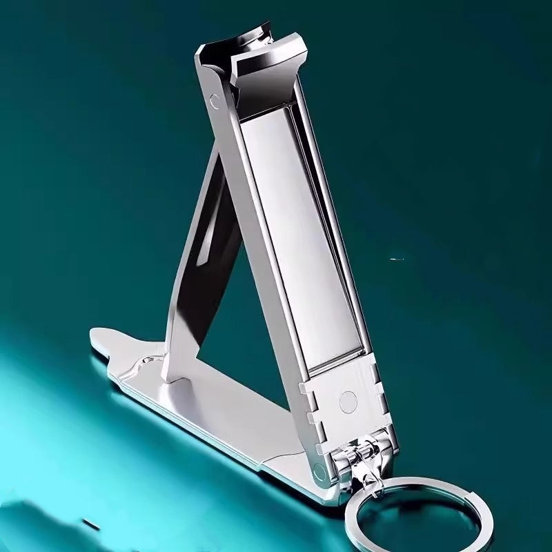 3*Ultraschlanker faltbarer Nagelknipser aus Edelstahl – Mini Taschen-Nagelknipser mit flacher Schneide – Rostfrei & Extrem scharf – Ideal für unterwegs & Schlüsselanhänger
