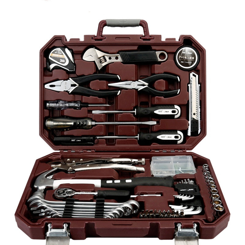 Universal Werkzeugkoffer Set für Haushalt & Wohnung – Werkzeugsatz mit Zange, Schraubendreher & Hammer – All-in-One Reparatur-Set