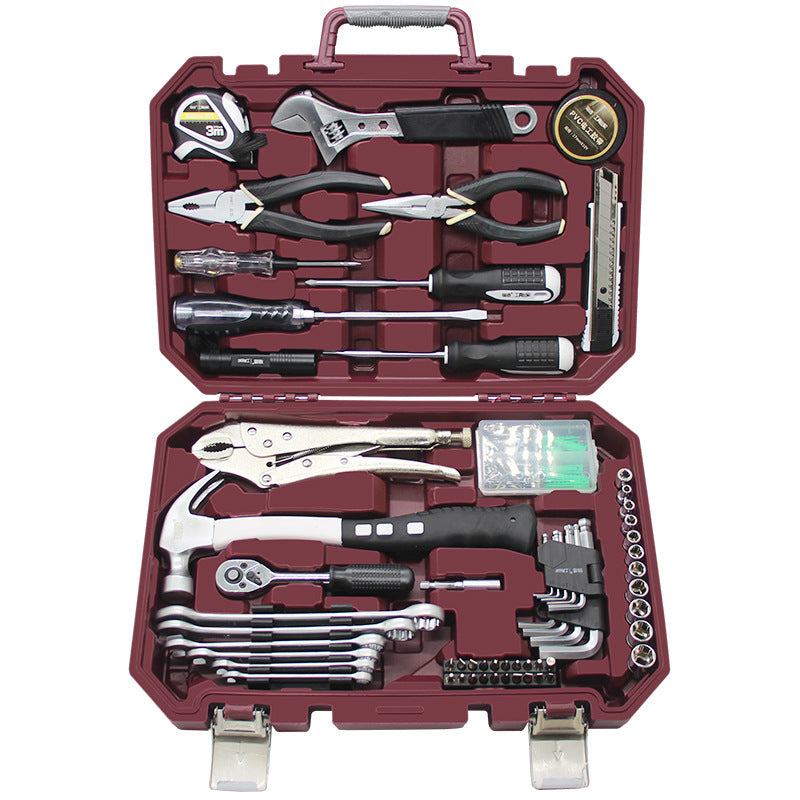 Universal Werkzeugkoffer Set für Haushalt & Wohnung – Werkzeugsatz mit Zange, Schraubendreher & Hammer – All-in-One Reparatur-Set